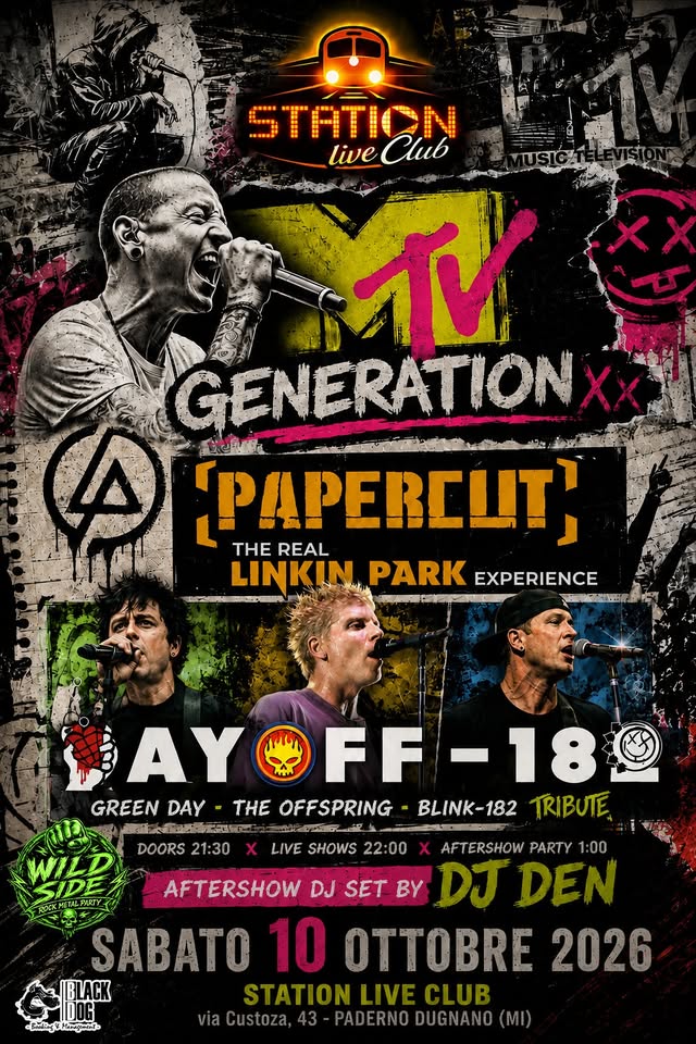 Concerto Papercut 10 Ottobre 2026