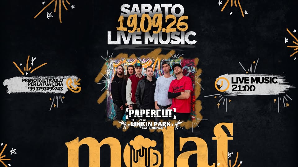 Concerto Papercut 19 Settembre 2026